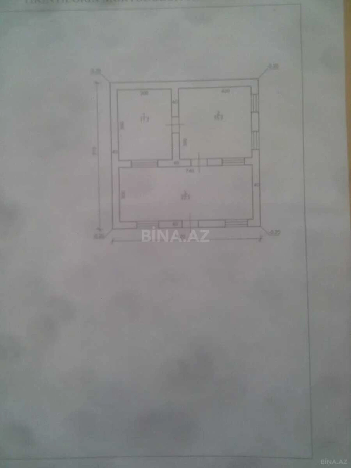 Satılır 2 otaqlı həyət evi 50 m²