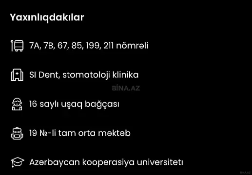 Kirayə verilir 3 otaqlı mənzil 60 m²