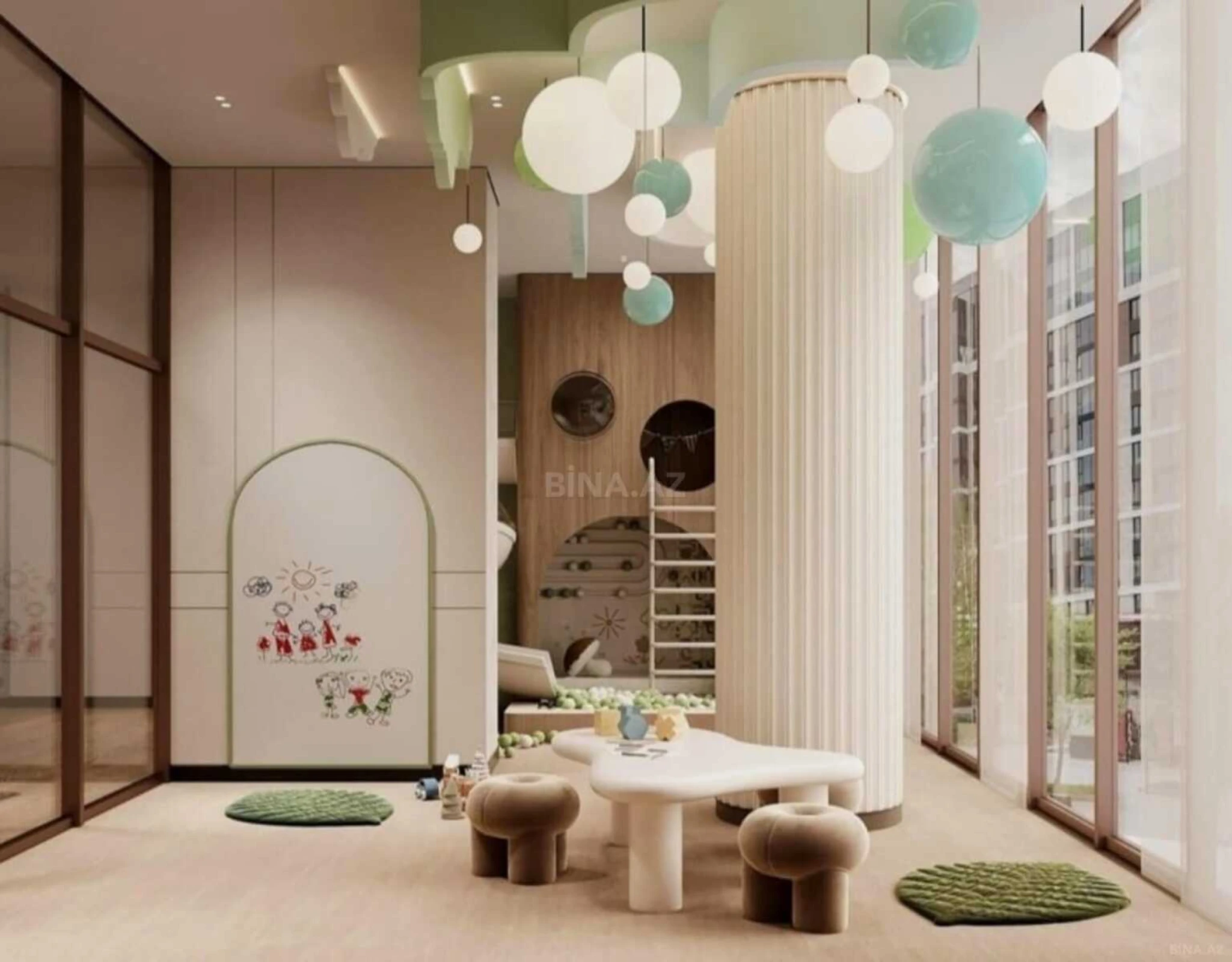 Satılır 2 otaqlı mənzil 96.7 m²