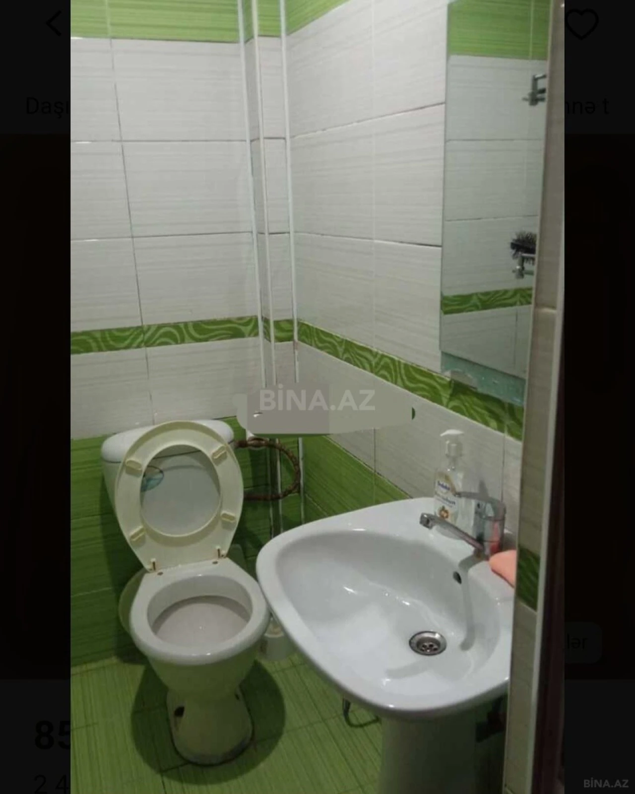 Satılır 2 otaqlı mənzil 45 m²