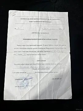 Satılır torpaq sahəsi 5 m²