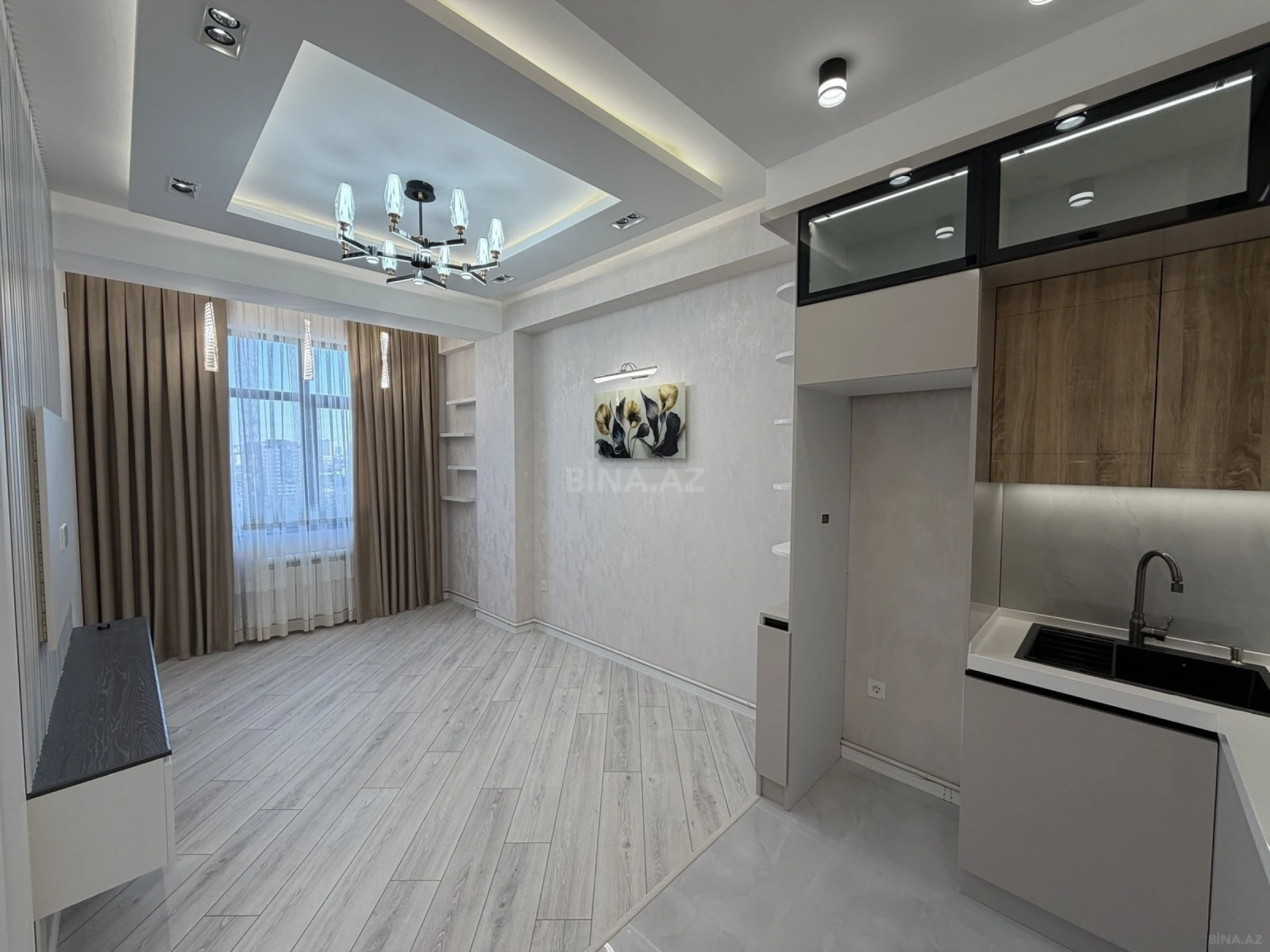 Satılır 1 otaqlı mənzil 38.5 m²