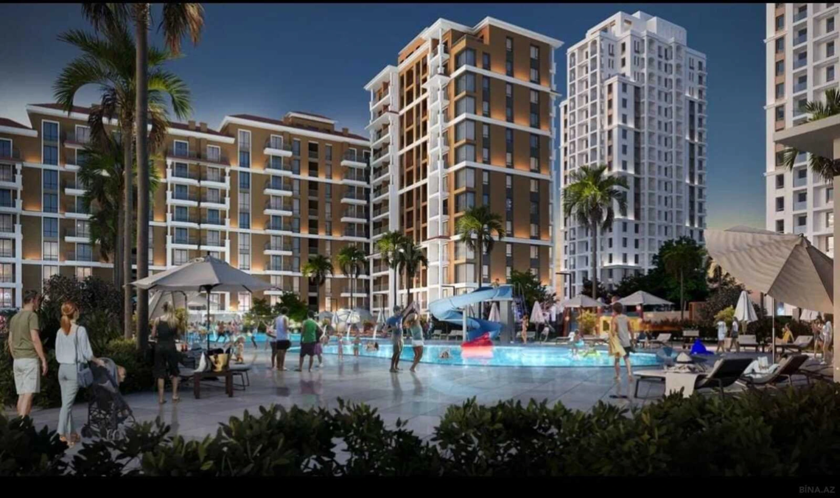 Satılır 1 otaqlı mənzil 42 m²