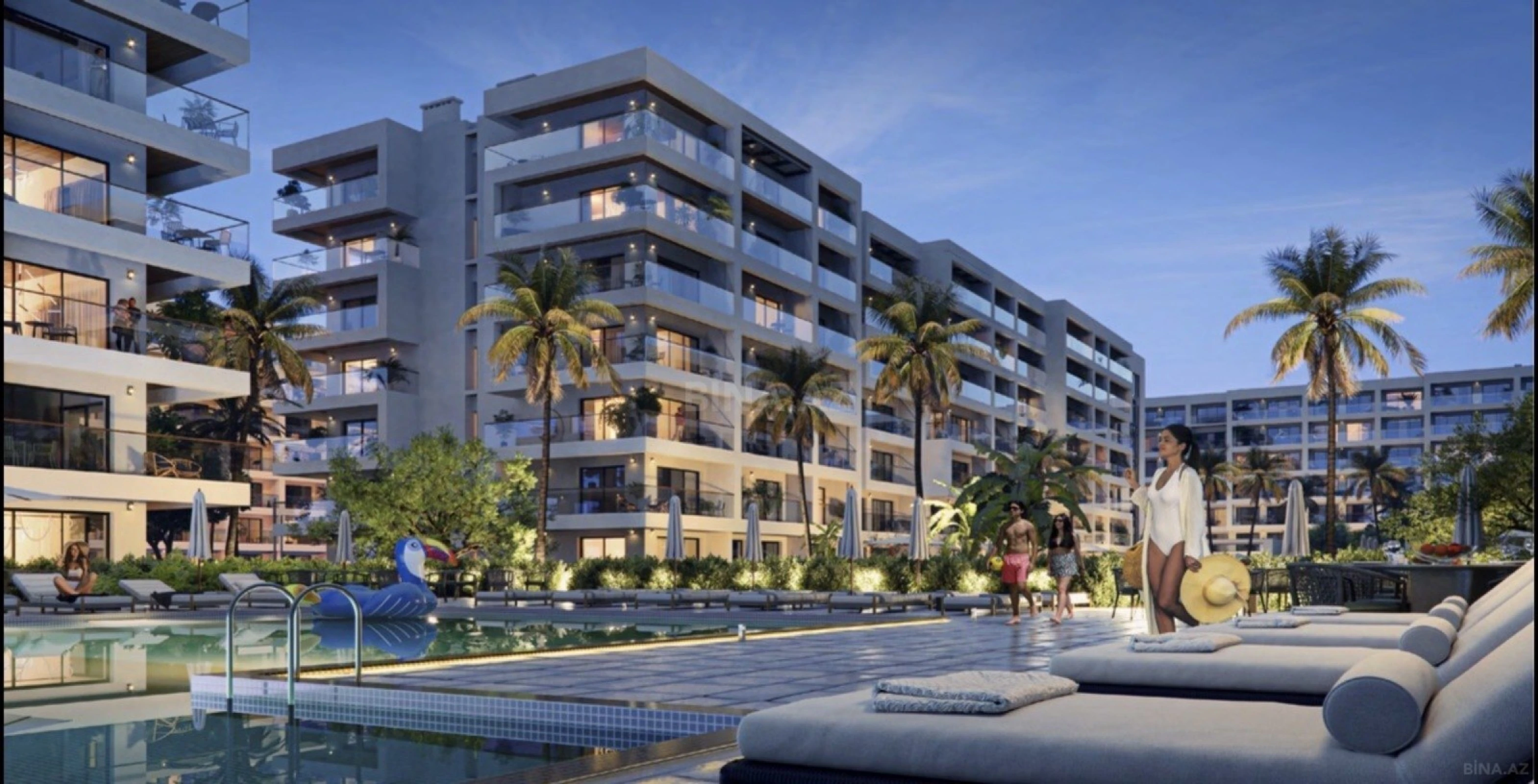 Satılır 1 otaqlı mənzil 57 m²