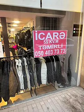 Kirayə verilir obyekt 55 m²