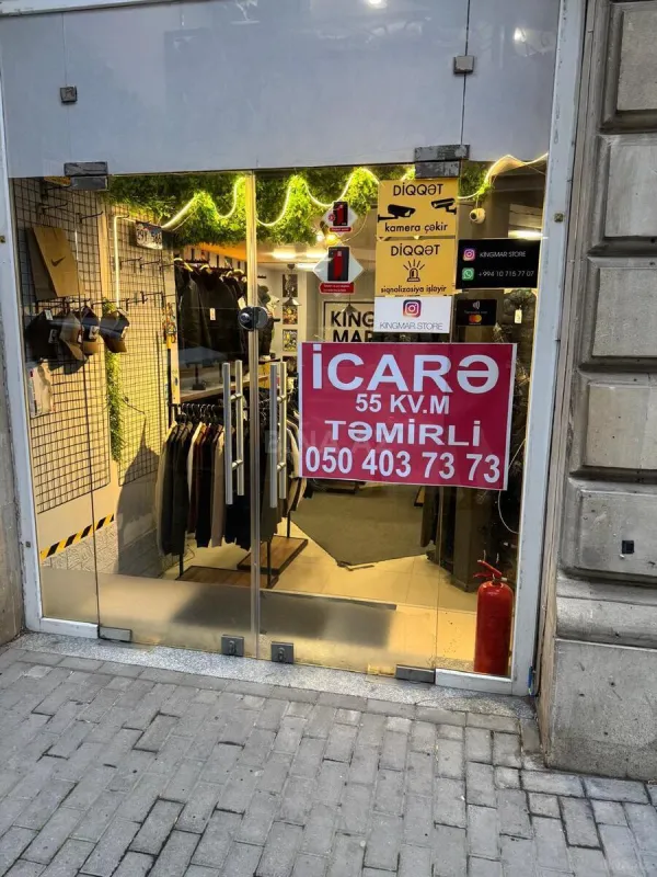 Kirayə verilir obyekt 55 m²