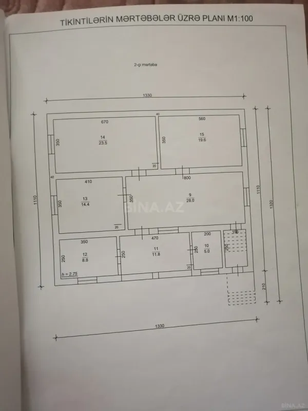 Satılır 4 otaqlı həyət evi 300 m²