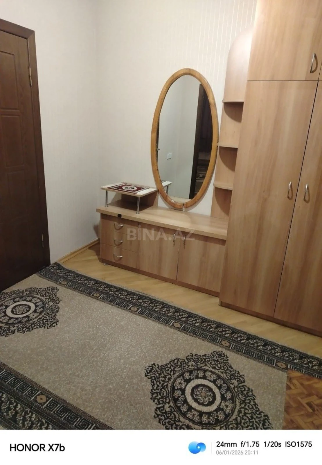 Kirayə verilir 1 otaqlı mənzil 65 m²