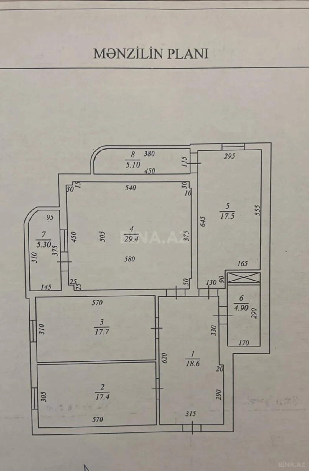 Satılır 3 otaqlı mənzil 120 m²