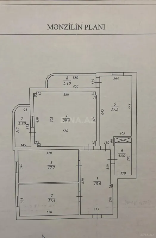 Satılır 3 otaqlı mənzil 120 m²
