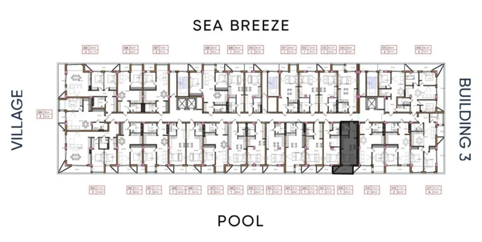 Satılır 1 otaqlı mənzil 49.9 m²