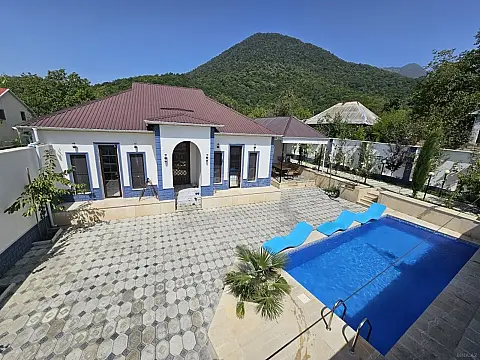 Kirayə verilir 5 otaqlı həyət evi 120 m² — Qəbələ 5 otaq 120.00 m²