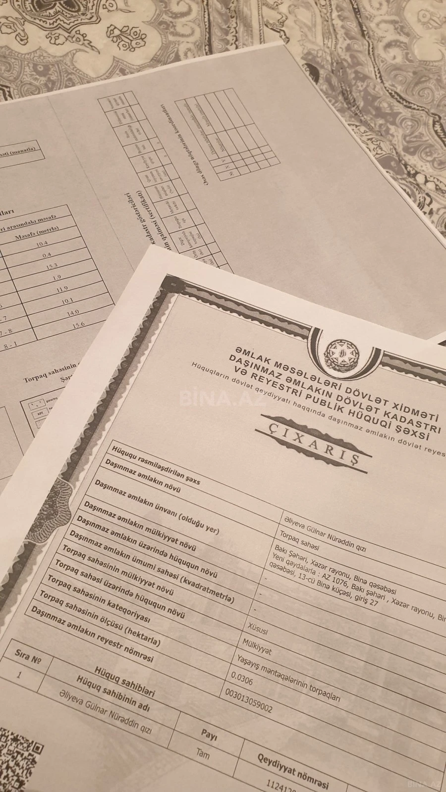 Satılır torpaq sahəsi 3 m²