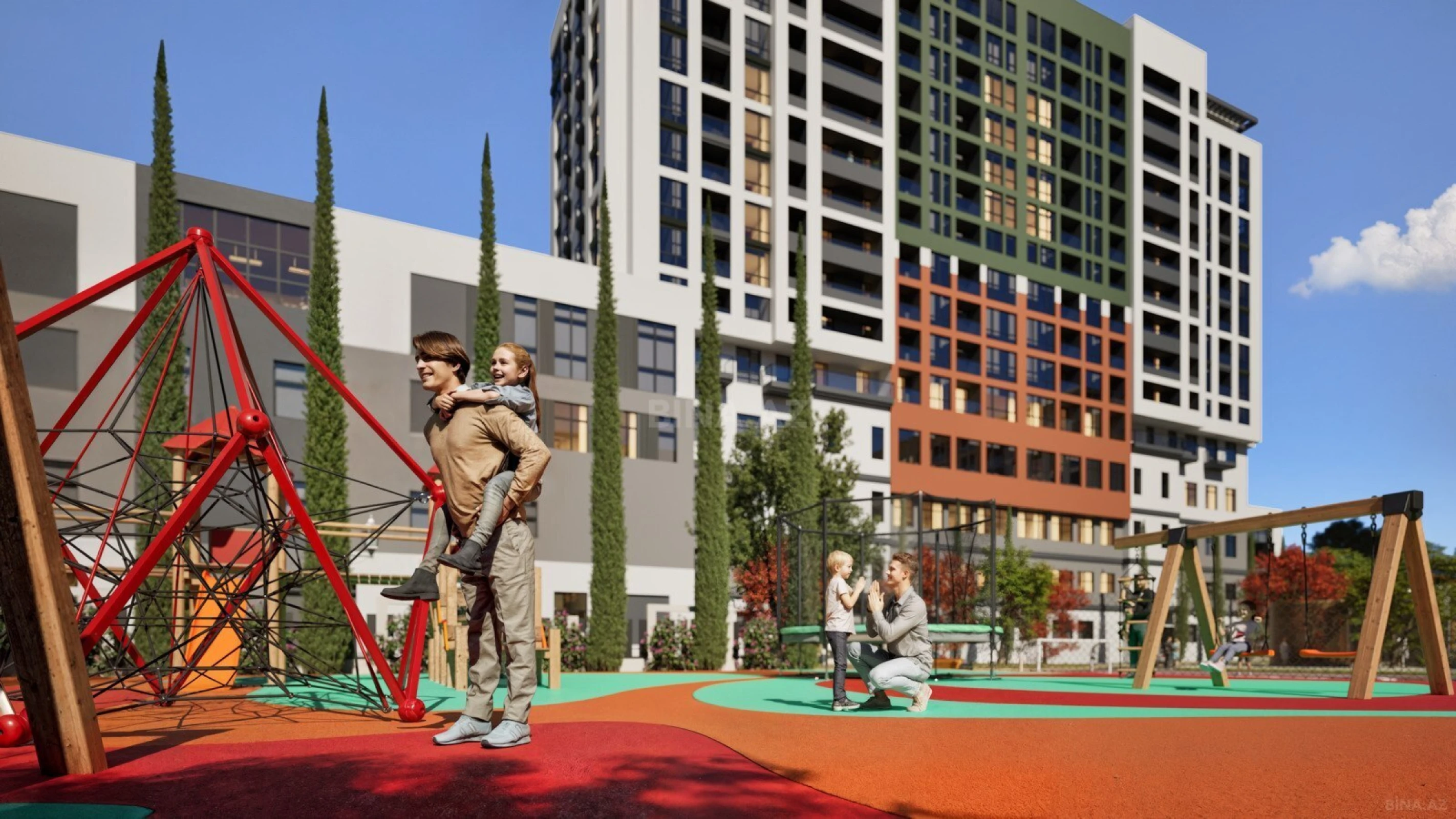 Satılır 1 otaqlı mənzil 56 m²