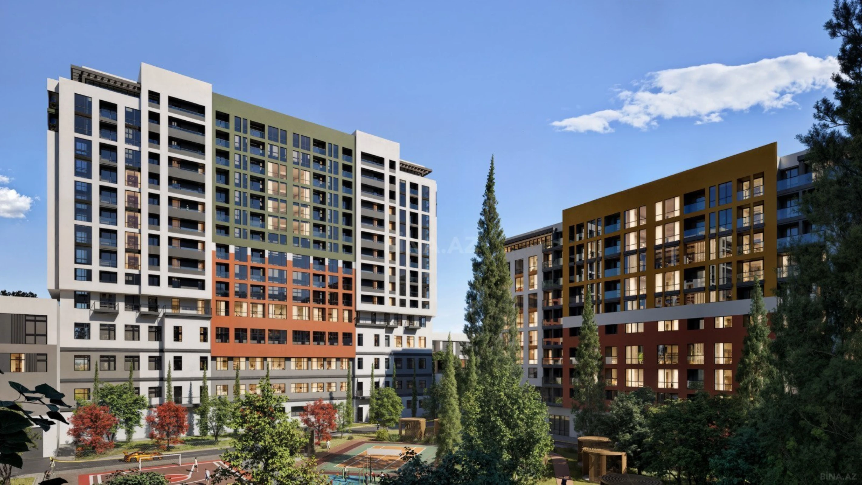 Satılır 1 otaqlı mənzil 56 m²