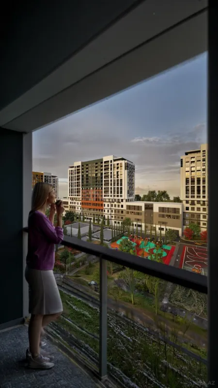 Satılır 1 otaqlı mənzil 56 m²