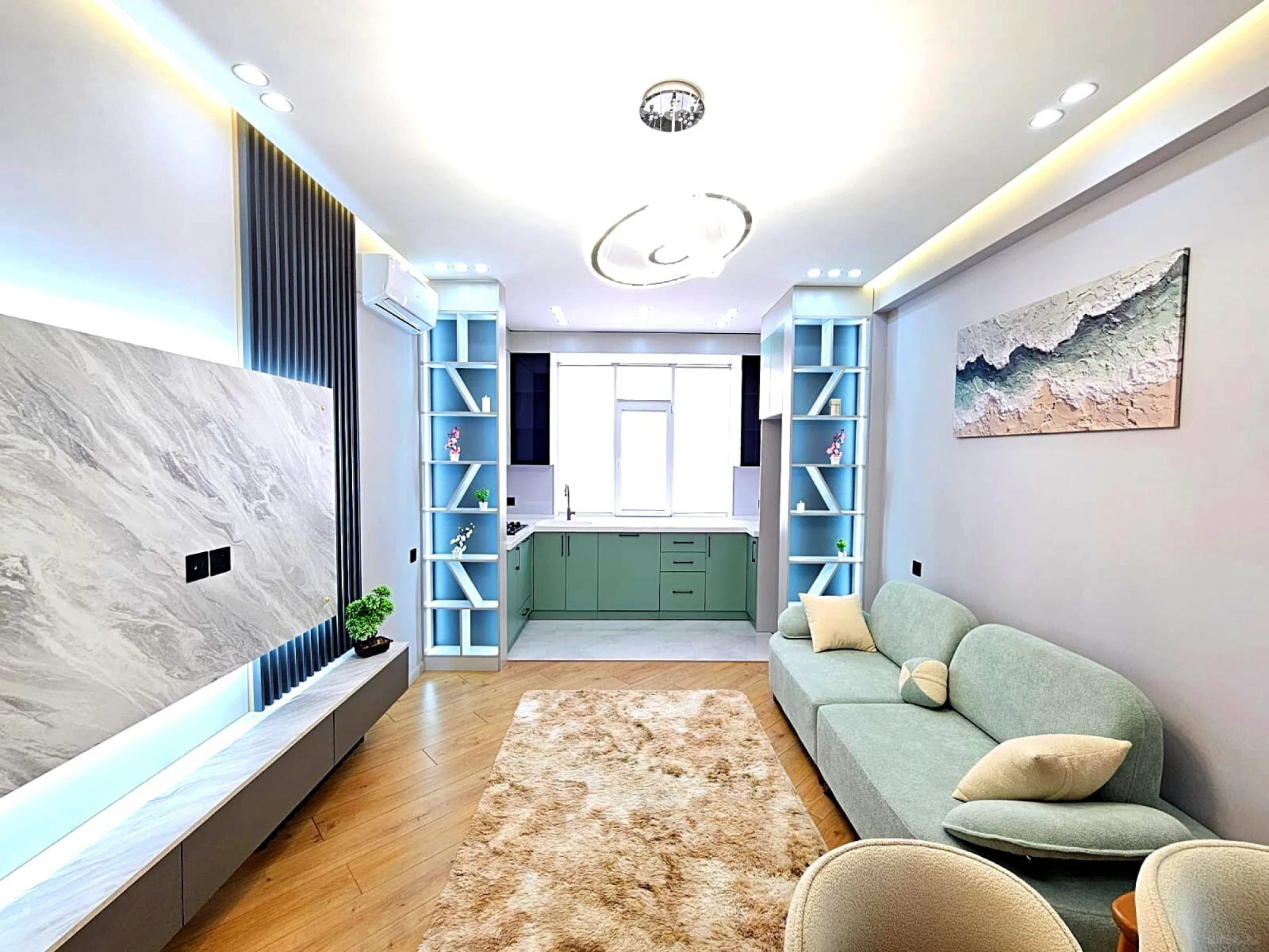 Satılır 2 otaqlı mənzil 55 m²