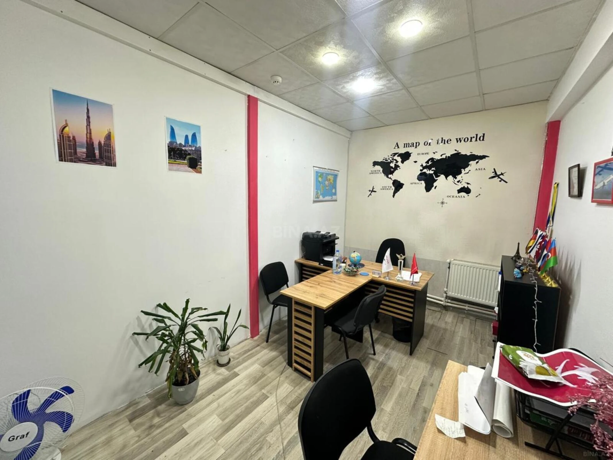 Kirayə verilir 1 otaqlı ofis 12 m²