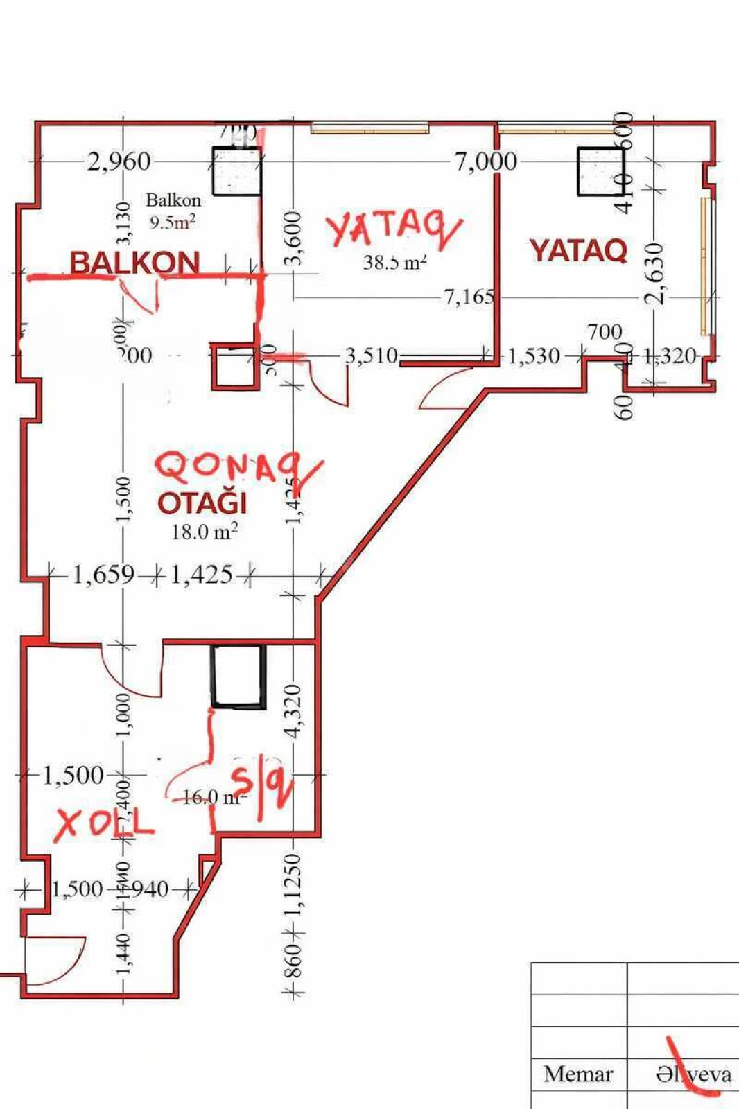 Satılır 3 otaqlı mənzil 118 m²
