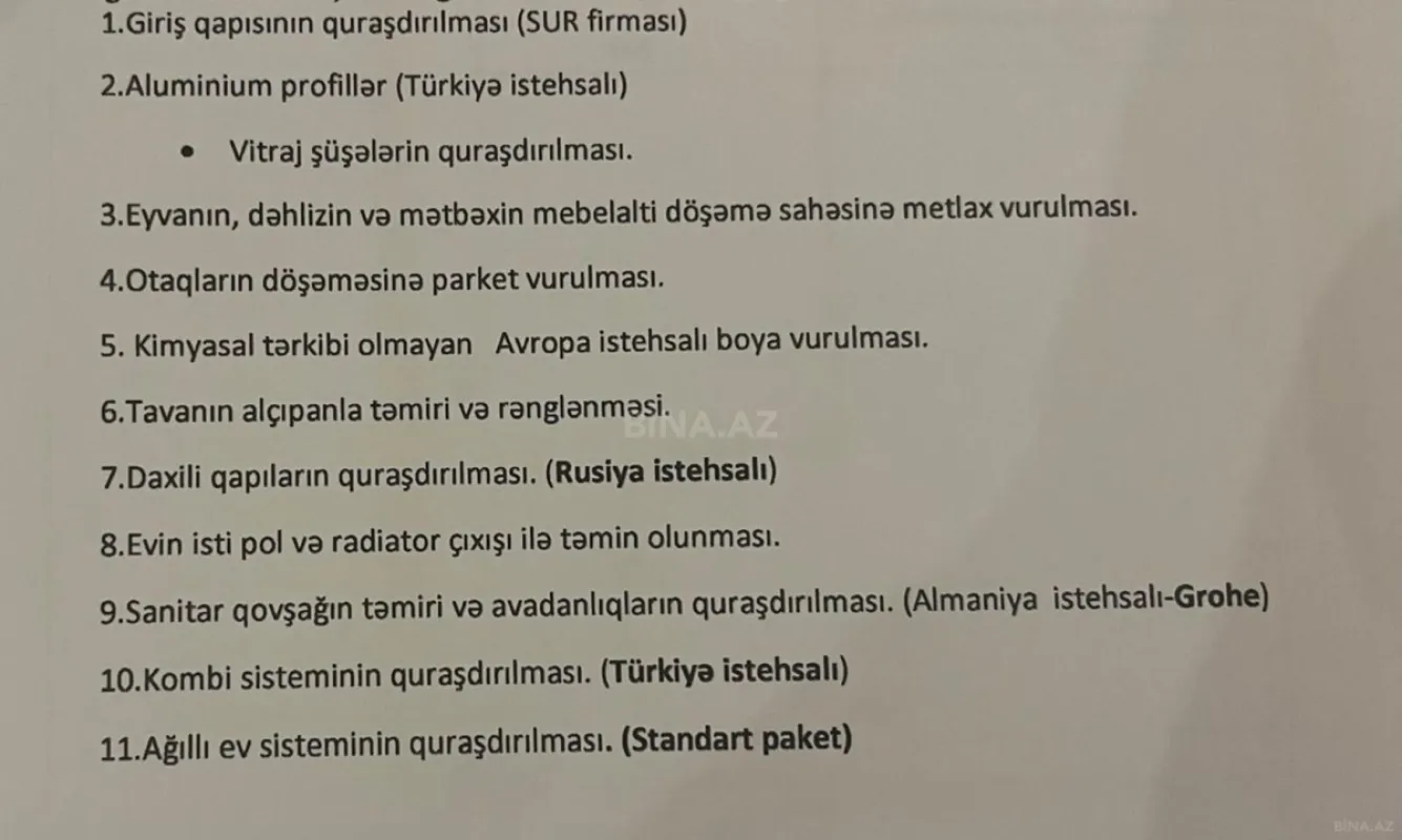 Satılır 2 otaqlı mənzil 56.3 m²