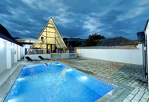 Satılır 3 otaqlı həyət evi 135 m² — Qəbələ 3 otaq 135.00 m²