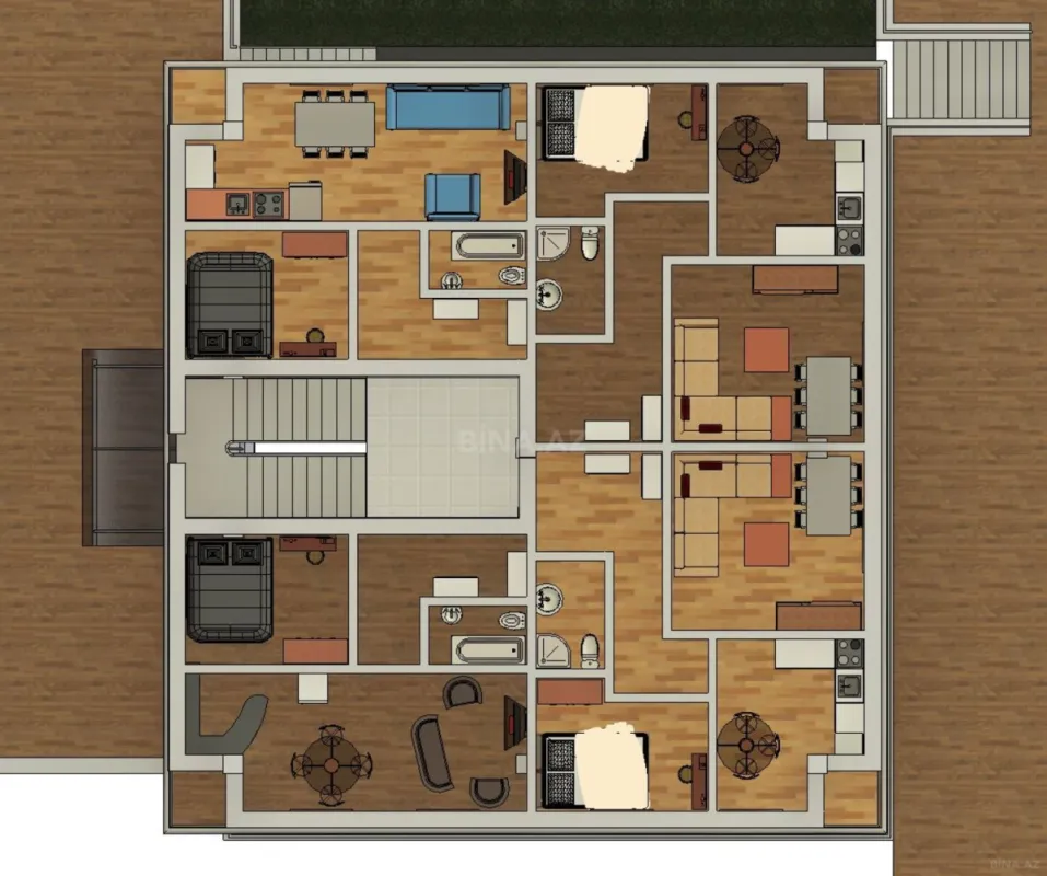 Satılır 2 otaqlı mənzil 62 m²