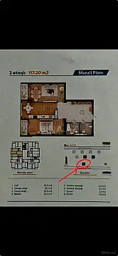 Satılır 3 otaqlı mənzil 118 m²