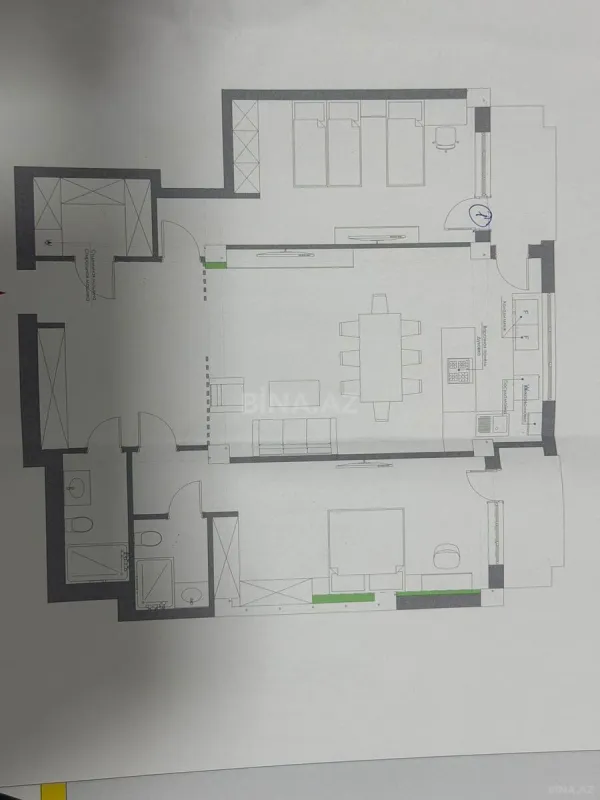 Satılır 3 otaqlı mənzil 128 m²
