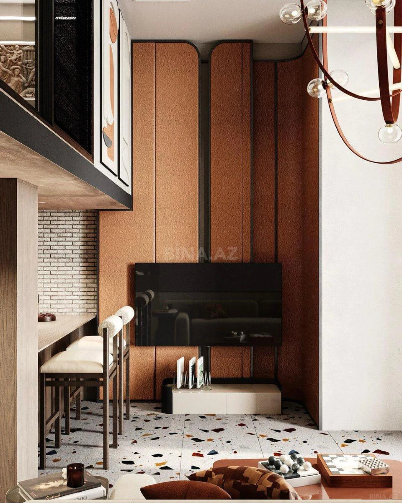 Satılır 1 otaqlı mənzil 58 m²