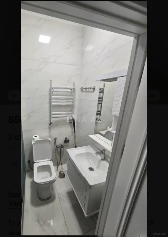 Kirayə verilir 2 otaqlı mənzil 50 m²