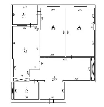 Satılır 2 otaqlı mənzil 104 m²