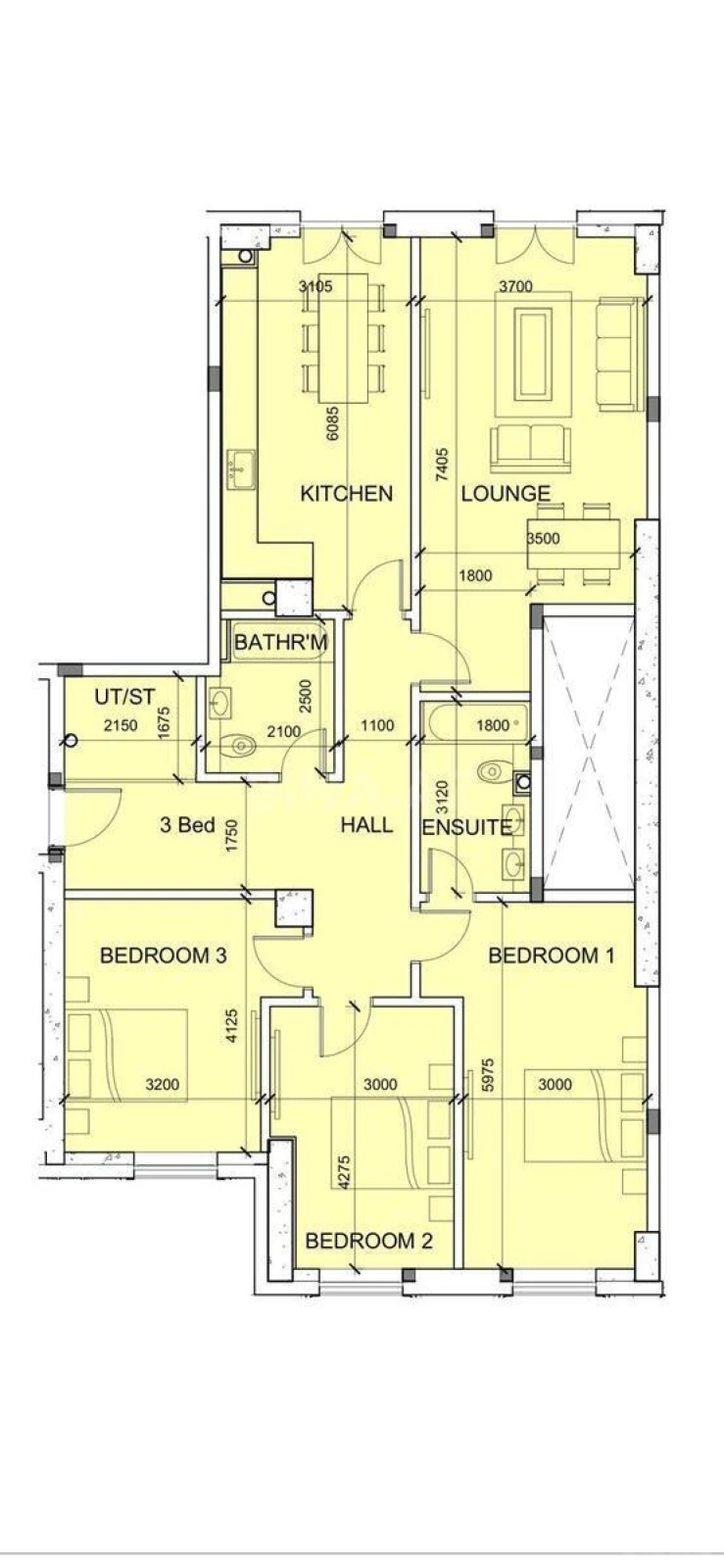 Satılır 4 otaqlı mənzil 132 m²