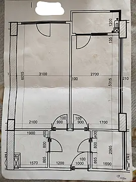 Satılır 2 otaqlı mənzil 54.6 m²