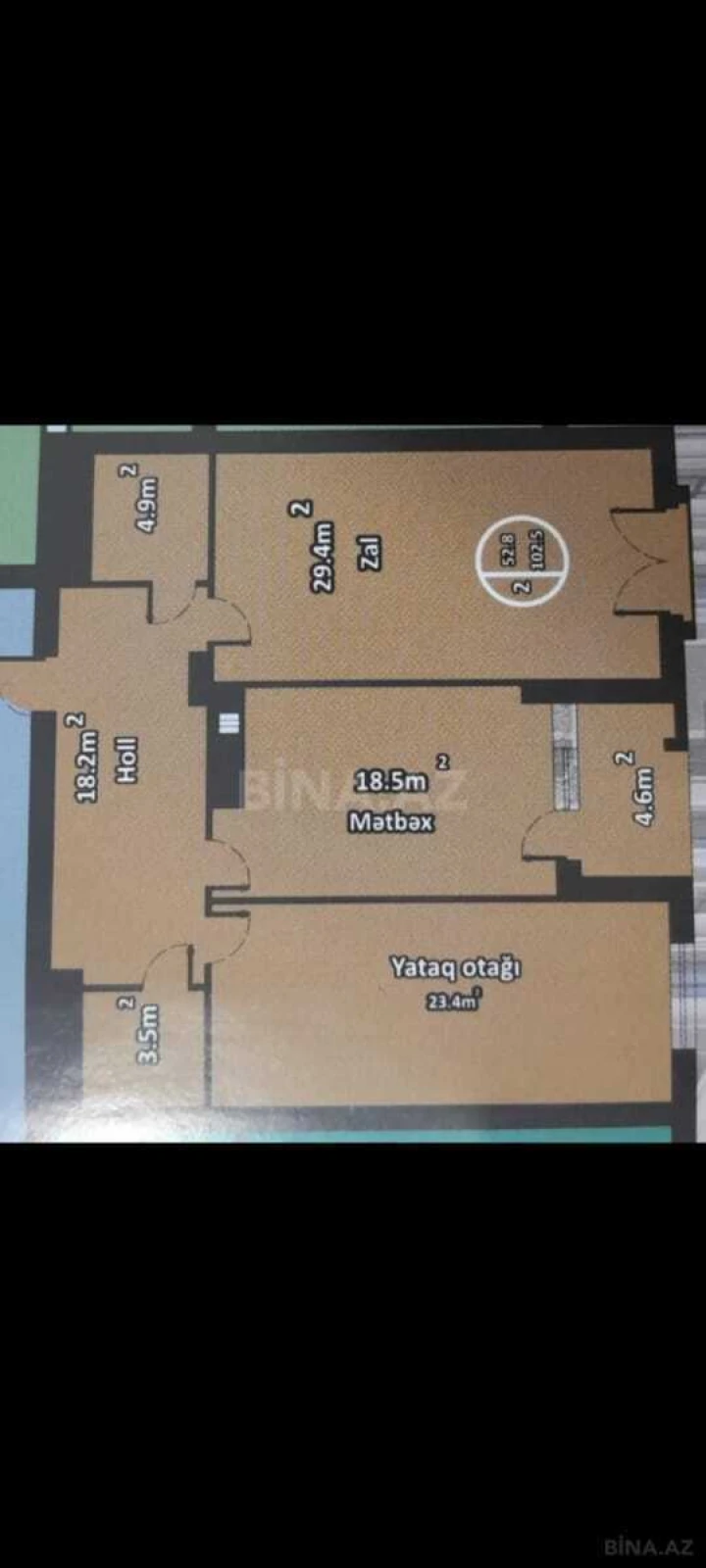 Satılır 3 otaqlı mənzil 110 m²