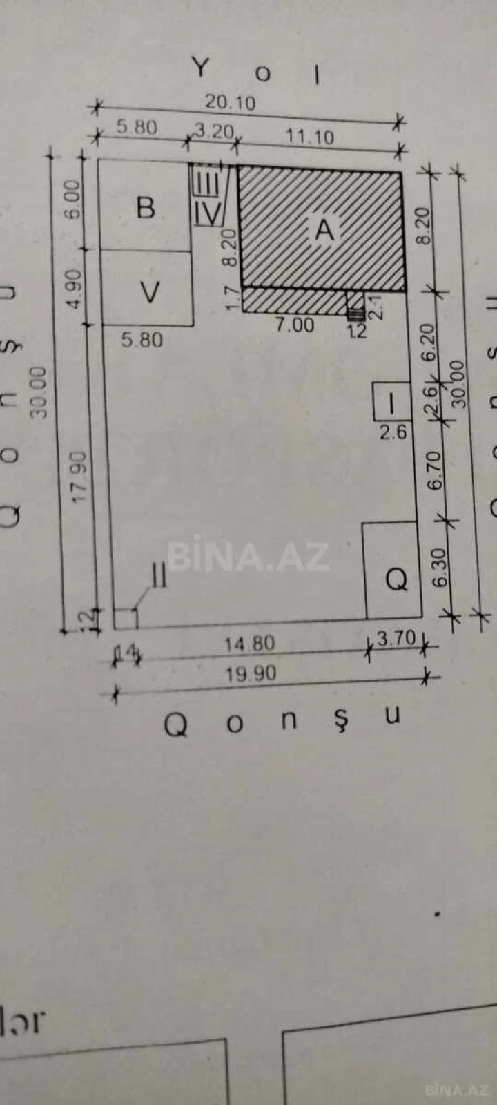 Satılır torpaq sahəsi 6 m²