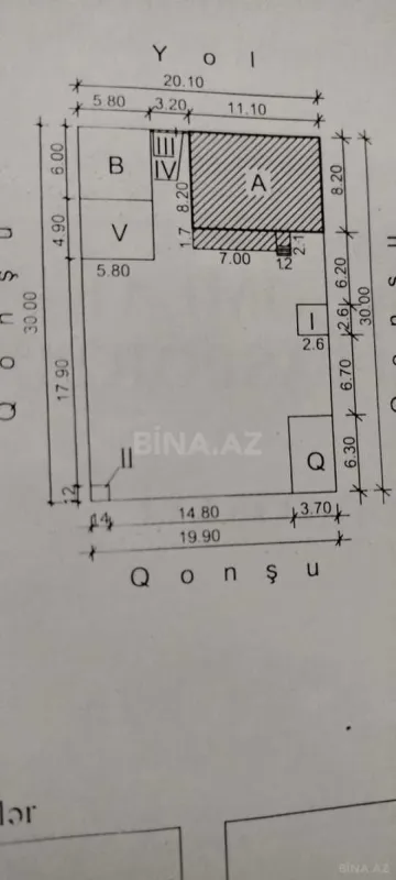 Satılır torpaq sahəsi 6 m²