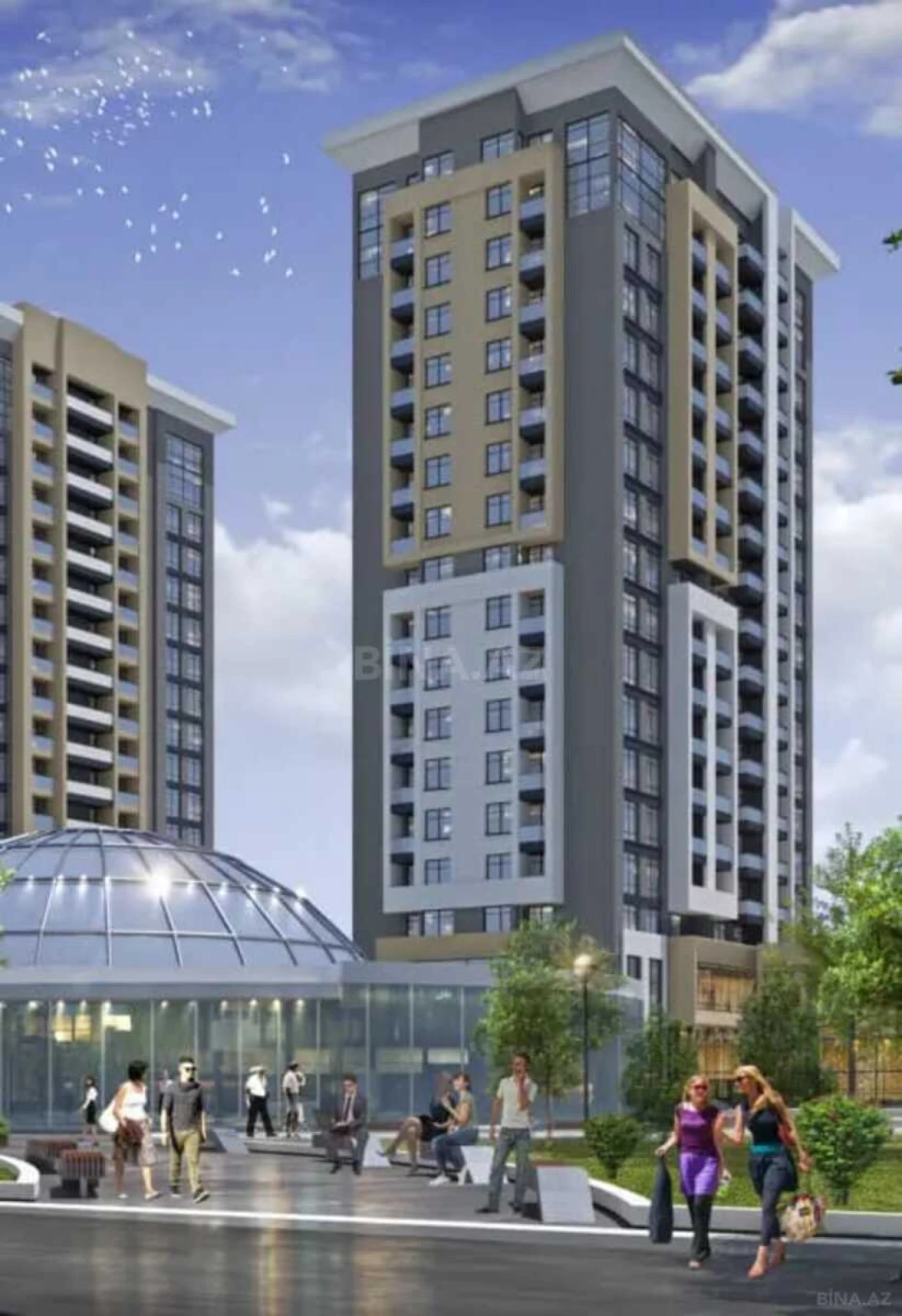 Satılır 3 otaqlı mənzil 90 m²