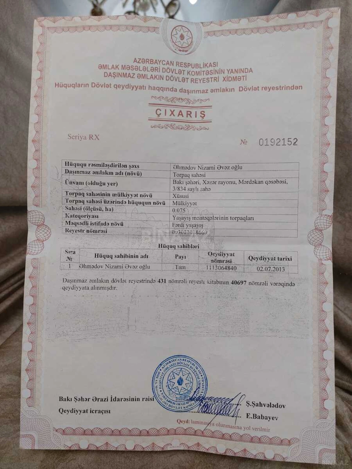 Satılır 8 otaqlı həyət evi 540 m²