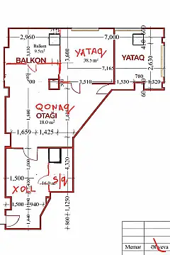 Satılır 3 otaqlı mənzil 118 m² — Bakı, Nəsimi 3 otaq 118.00 m²