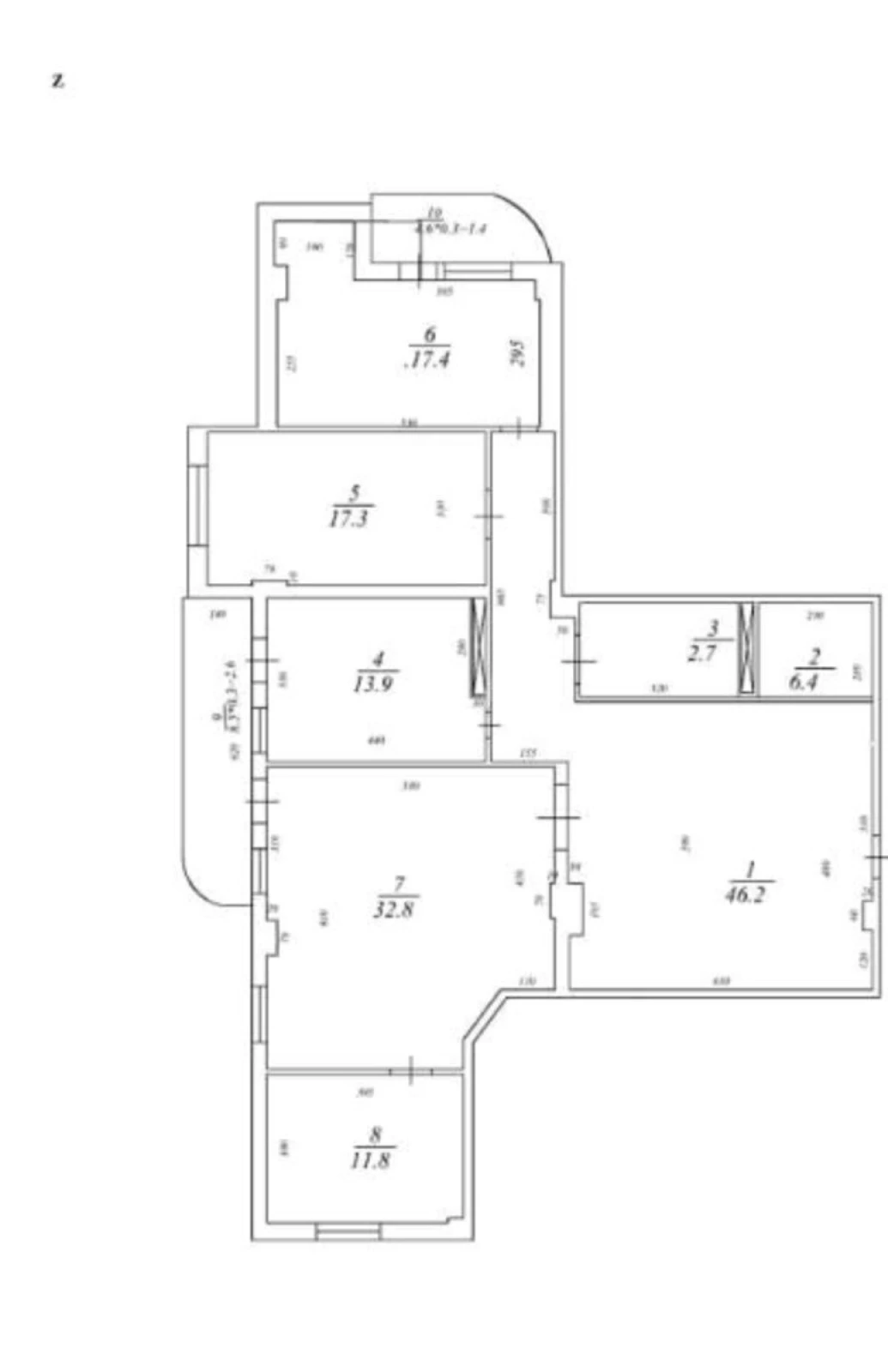 Satılır 4 otaqlı mənzil 180 m²