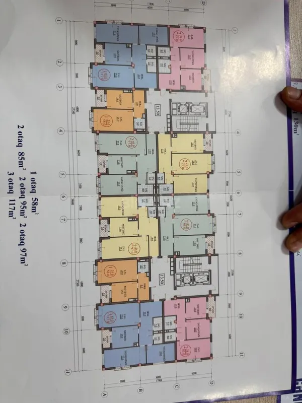 Satılır 2 otaqlı mənzil 85 m²