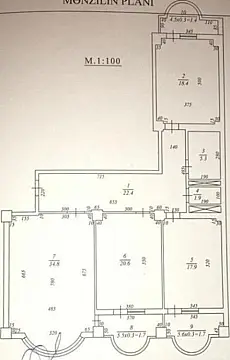 Satılır 3 otaqlı mənzil 138 m²