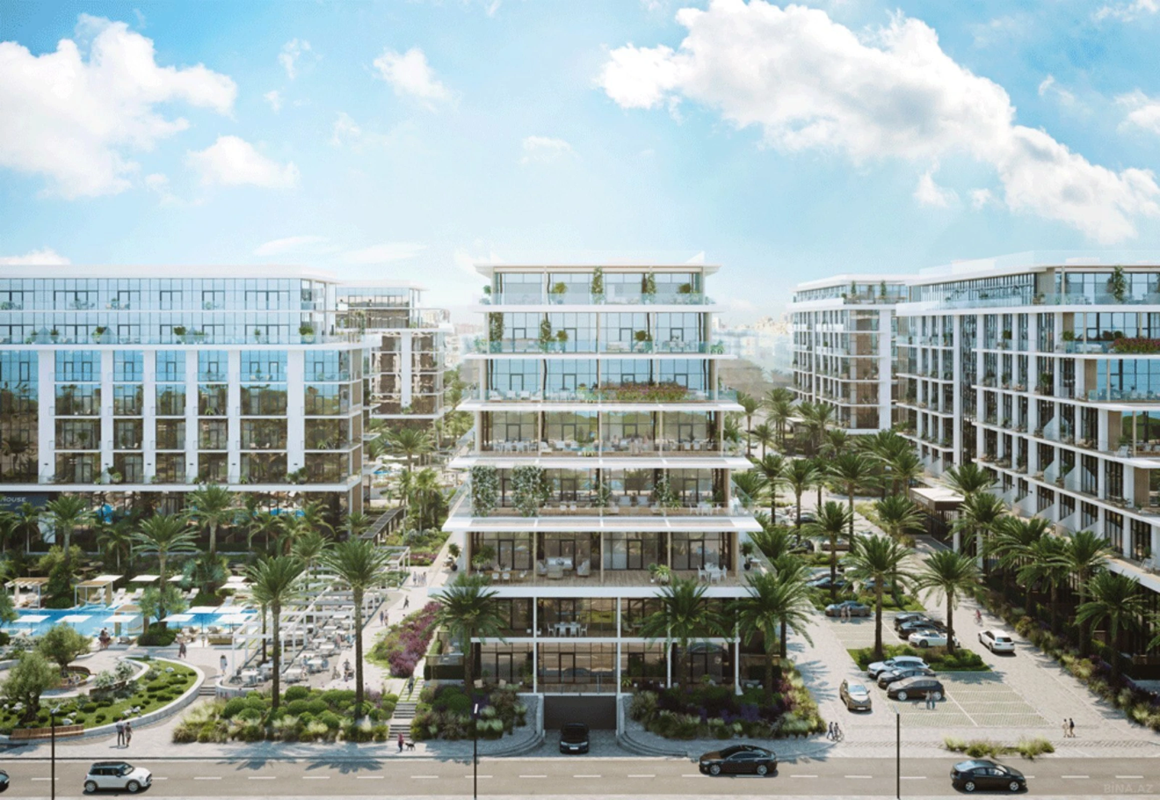 Satılır 1 otaqlı mənzil 45.6 m²