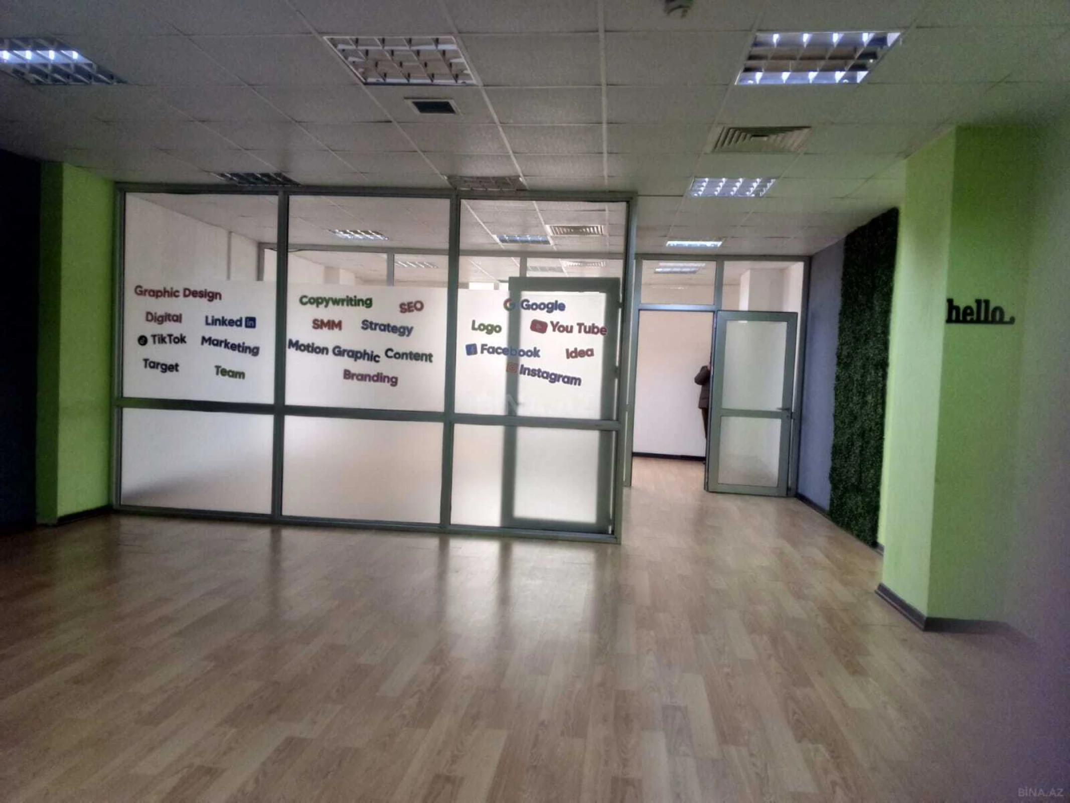 Kirayə verilir 4 otaqlı ofis 110 m²