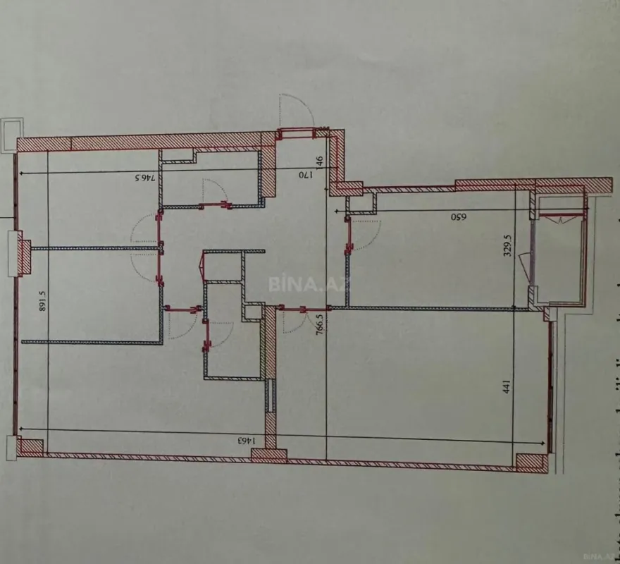 Satılır 4 otaqlı mənzil 128.9 m²