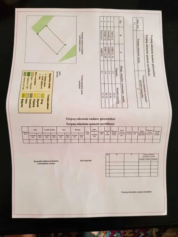Satılır torpaq sahəsi 14 m²