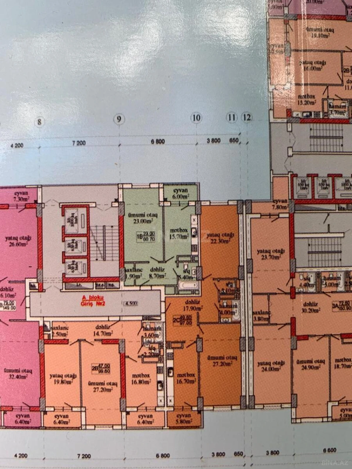 Satılır 1 otaqlı mənzil 60.7 m²