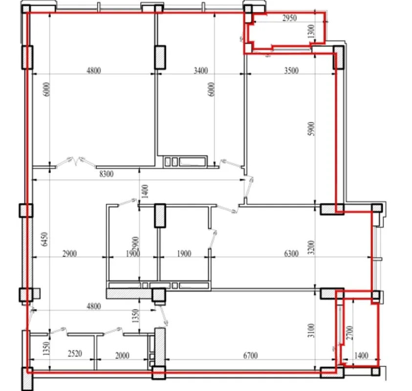 Satılır 4 otaqlı mənzil 176 m²