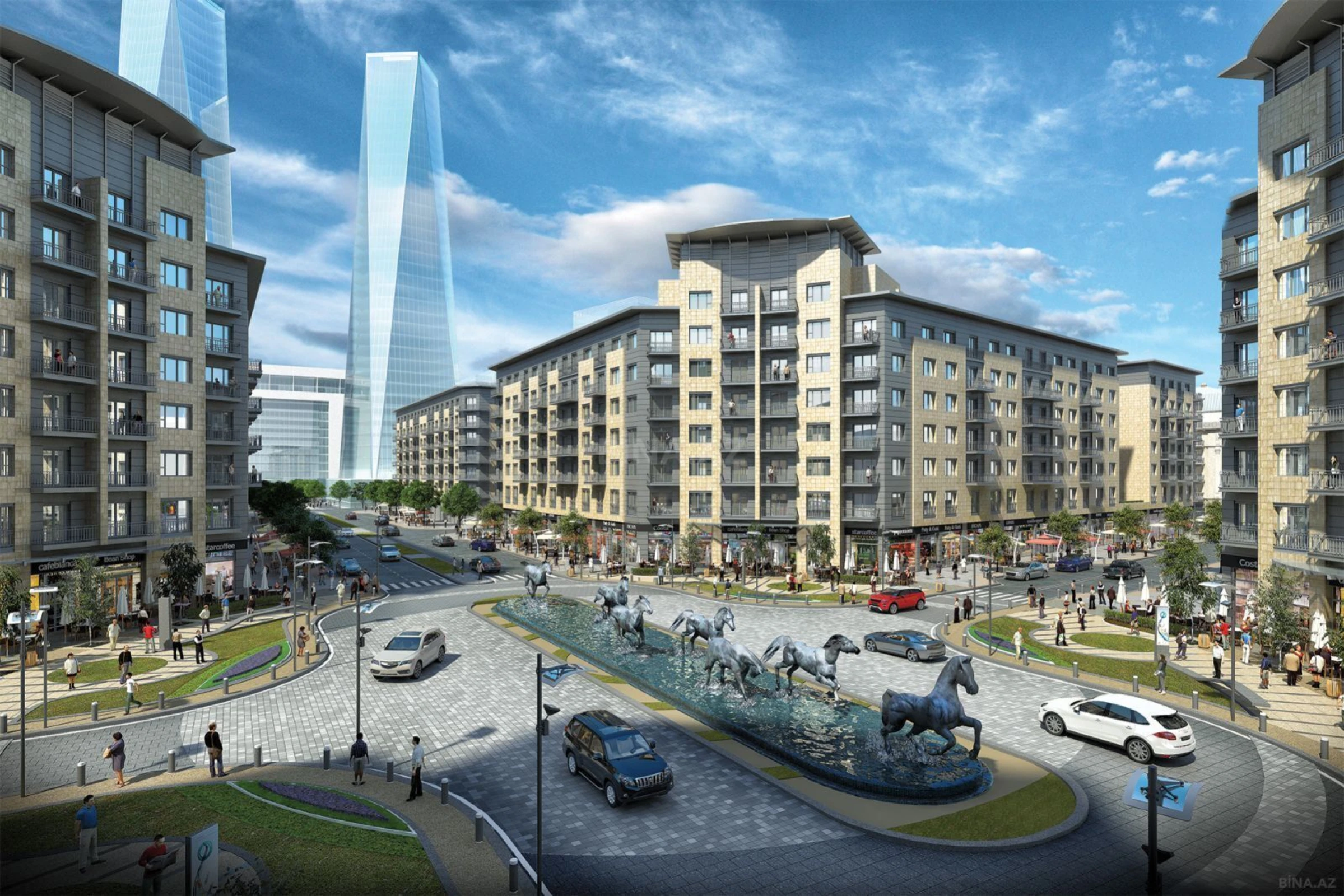 Kirayə verilir 3 otaqlı mənzil 135 m²