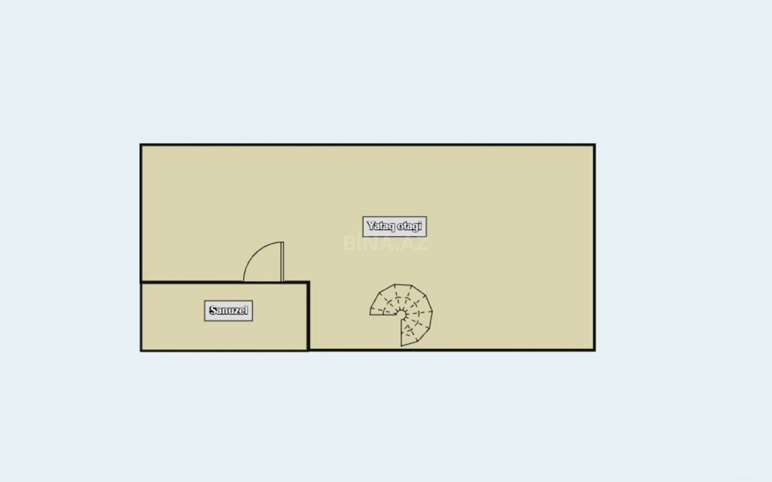 Satılır 2 otaqlı mənzil 50 m²